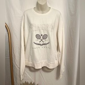 Graphic Tennis Logo Streetwear Crewneck